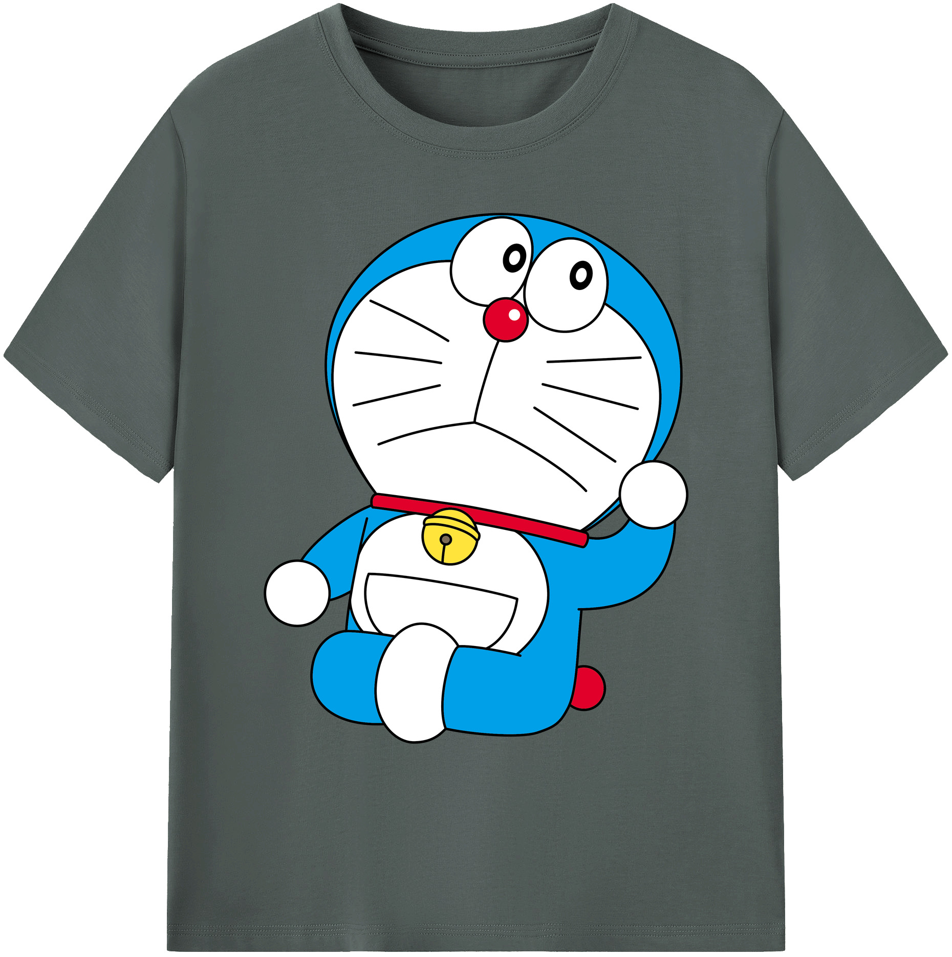 （画像用） ドラえもん Doraemon 綿100％ メンズ半袖Tシャツ｜肌触りやわらか＆通気性